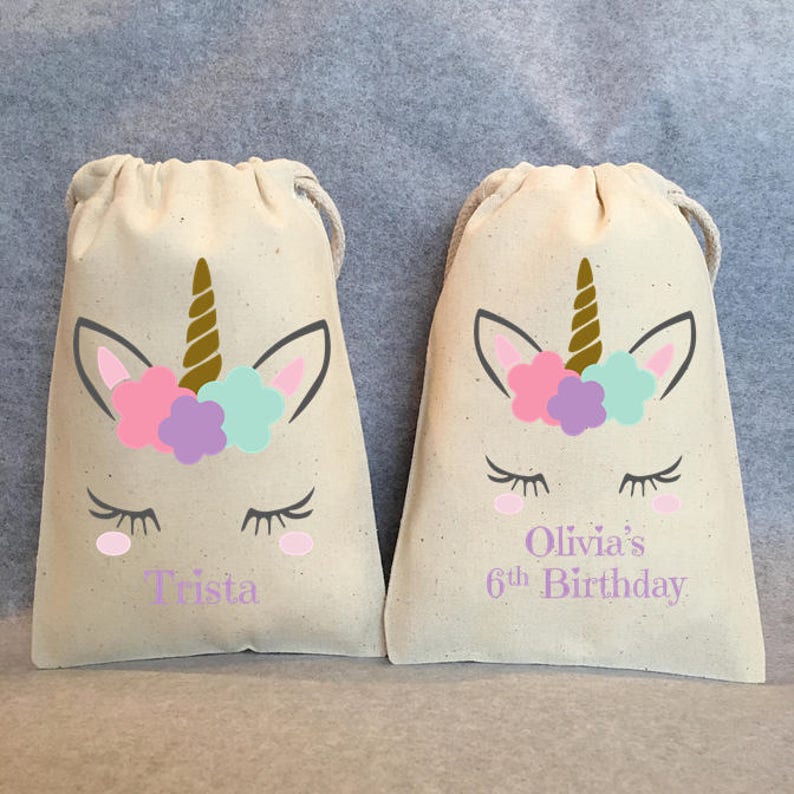 Unicorn party favor bags 5x7 Unicorn bag unicorn party favors 13- Unicorn Party Unicorn bags Unicorn favor bags Unicorn Birthday