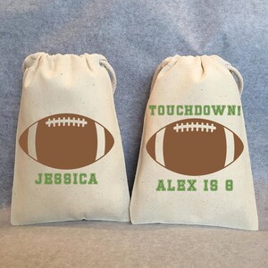 Football Party, Football Birthday, Superbowl, Football favor bags, Sports Birthday, Sports party, Football party favor, set of 12 bags,5&quot;x7&quot;
