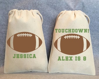 Football Party, Football Birthday, Superbowl, Football favor bags, Sports Birthday, Sports party, Football party favor, set of 12 bags,5"x7"