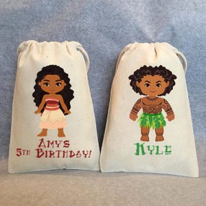 Moana birthday, Moana party, Moana party supplies, Moana, Maui, Moana party supplies, Moana party favor bags bags, 5&quot;x7&quot;, set of 20 bags