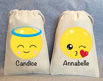 14-  Emoji party, Emoji party supplies, Emoji Birthday, Emoji party favors, emoji favor bags, emoji party favor bags- emoji- 5"x7"