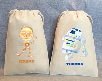 12- Star Wars Party, Star Wars party Favor Bags,Star Wars favors, 5"x7"