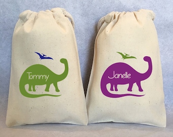 16- Dinosaur party, Dinosaur, Dinosaur favor, Dino birthday, Dinosaur Birthday, Dino Party, Brontosaurus, Dinosaur party favor bags, 5"x7"