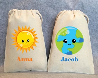 Outer Space Birthday Party Favor Bags, Solar System Birthday Party Favor Bags, Planet Birthday Party, Planet Party, Set of 30 bags, 5"x7"