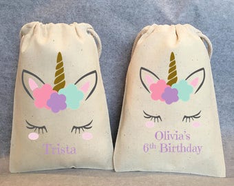 18- Unicorn Party, Unicorn Birthday, unicorn party favors, Unicorn bags, Unicorn favor bags, Unicorn party favor bags, Unicorn bag, 5"x7"