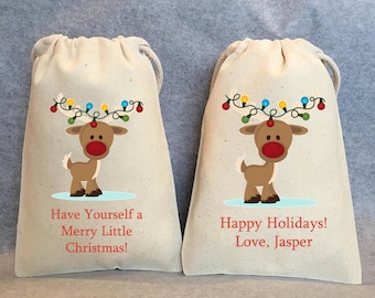 10- Christmas bags, Christmas favor bags, Christmas gift bag, Christmas treat bag, Christmas party favor bag, Christmas gift,  4"x6"