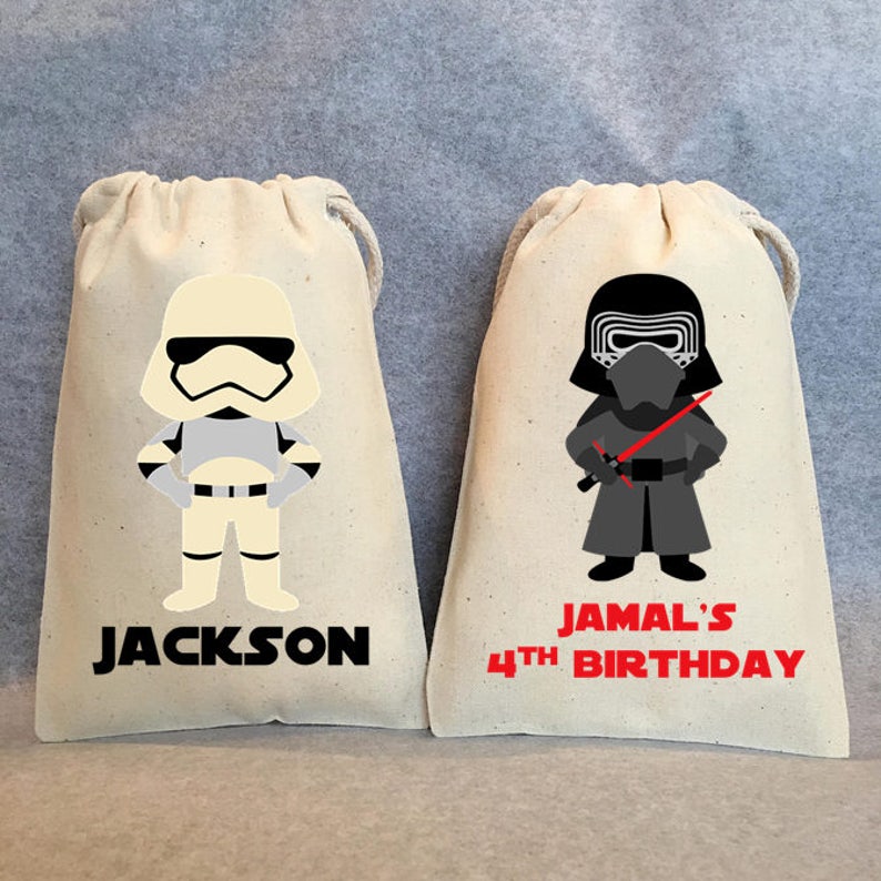 Star Wars Party 4x6 Set of 24 favor bags Star Wars party Favor Bags,Star Wars favors Star Wars Birthday Party