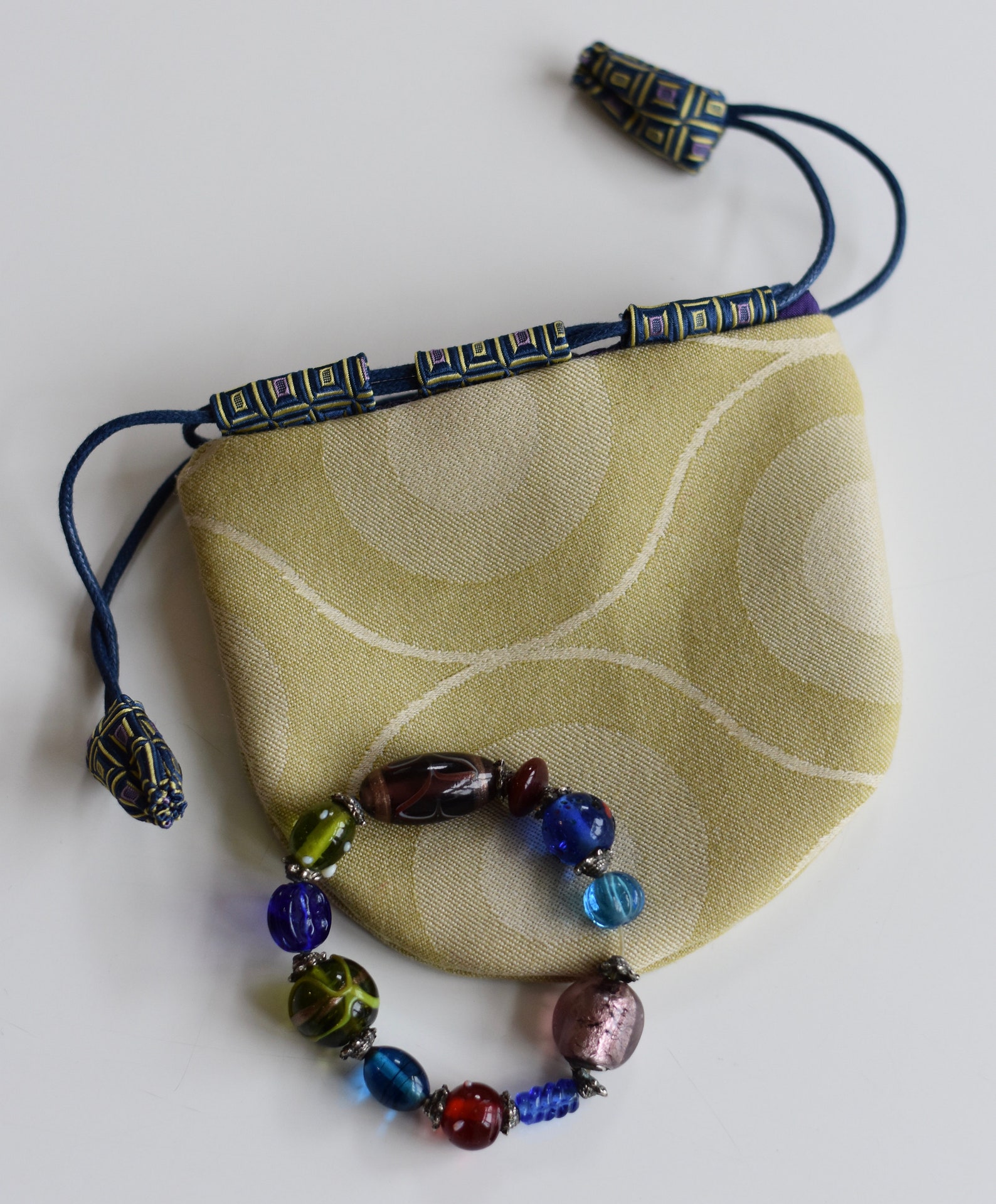 Japanese style drawstring keepsake pouch / jewellery pouch / Etsy Italia