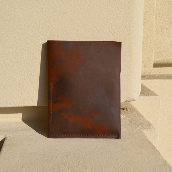 Leather Portfolio Notebook Case, iPad / Galaxy Tab / Surface / Nexus Cover, Leather Planner - Bordeaux