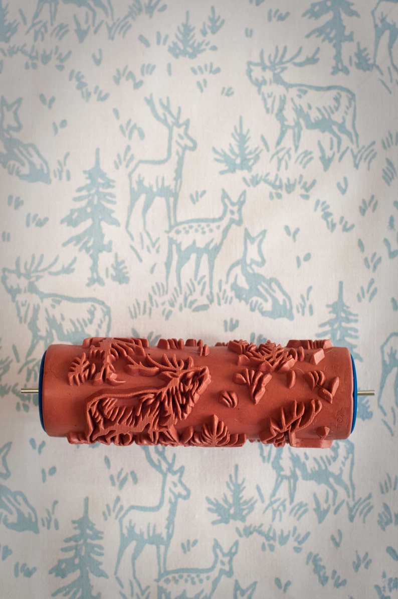 No. 6 Patterned Paint Roller from The Painted House. #stencils #stenciledwall #paint