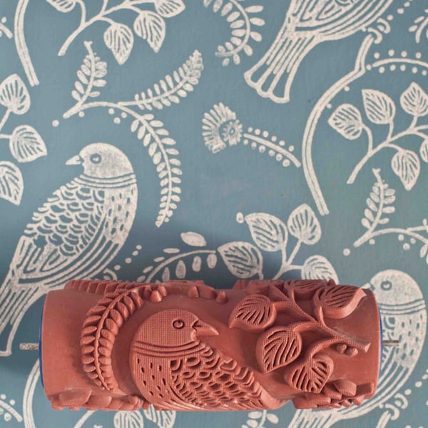 Tuvi patterned paint roller from The Painted House