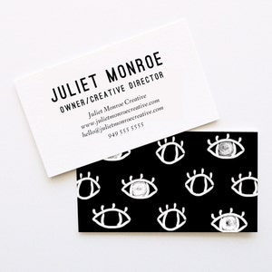 Eyes on the Prize Business Cards // DIY Business Cards // Printable Business Cards // Instant Download Business Cards // WORD FILES