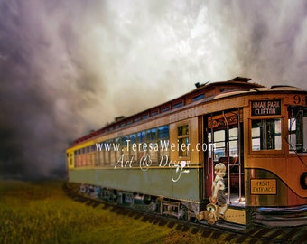 Buy Train to the Park Digital Backdrop for Composite Imagery Online in  India - Etsy