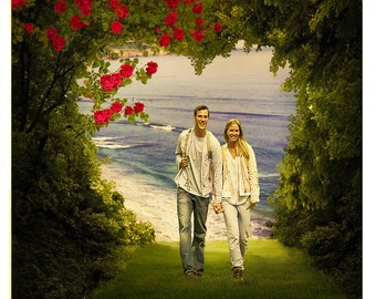 Path to Love, Custom Photoshop Composite, Photoshop Background, Personalized Artwork, Image Enhancement, Valentine's Day, Unique Gift