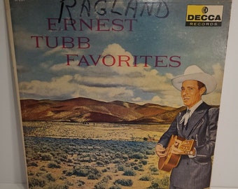 Ernest Tubb Favorites Vinyl LP Record Album 1960 Decca Records DL 8291 Country