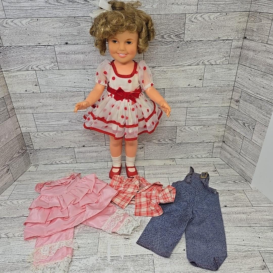 Shirley Temple Doll in Red Polka Dot Dress - Etsy