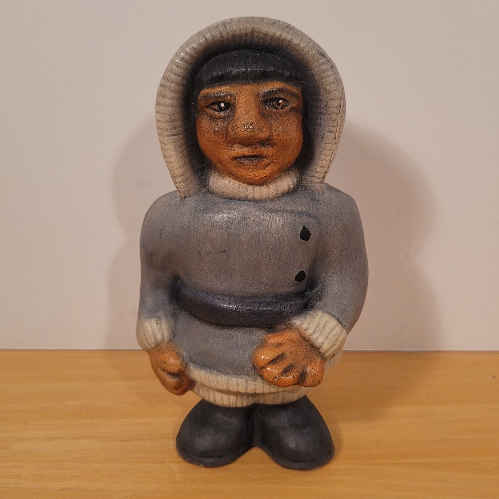 Vintage 1985 Alaska Eskimo Inuit Man 5 Figurine Hand Etsy