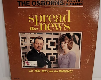 The Osborns Spread the News Vinyl LP Record Album 1960s Jake Hess & Imperials