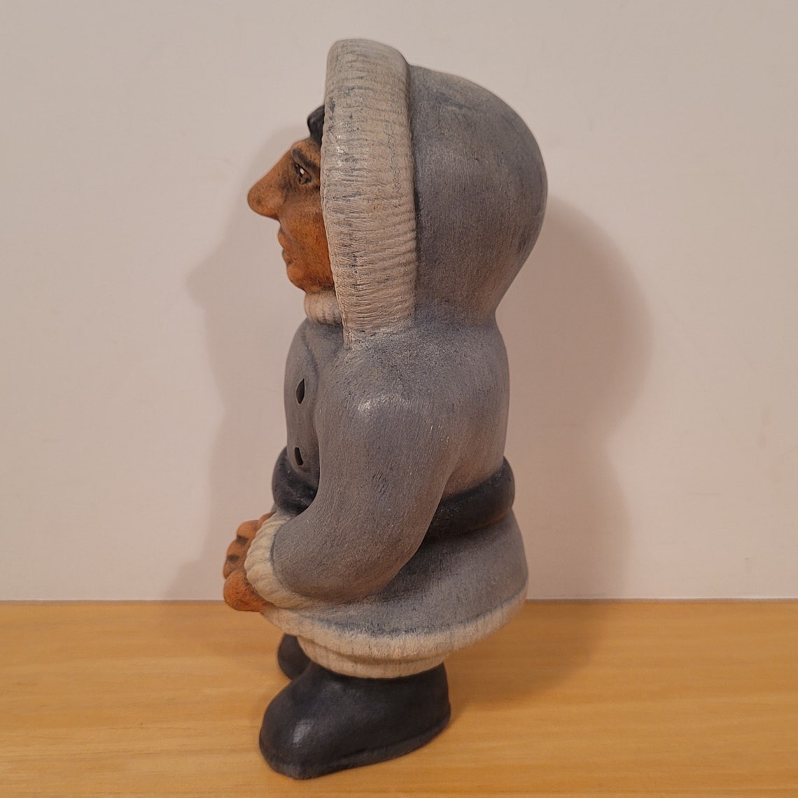 Vintage 1985 Alaska Eskimo Inuit Man 5 Figurine Hand Etsy