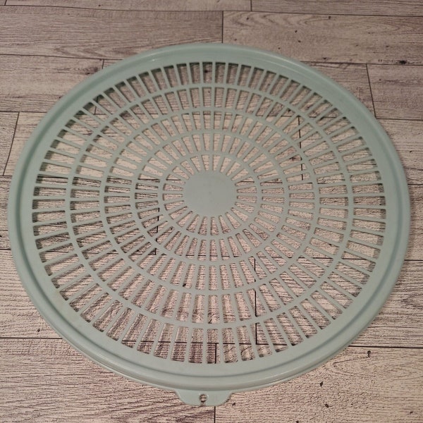 Vintage Tupperware Strainer Colander Veggie Washer Bowl LID ONLY 1836-1 Lt Green