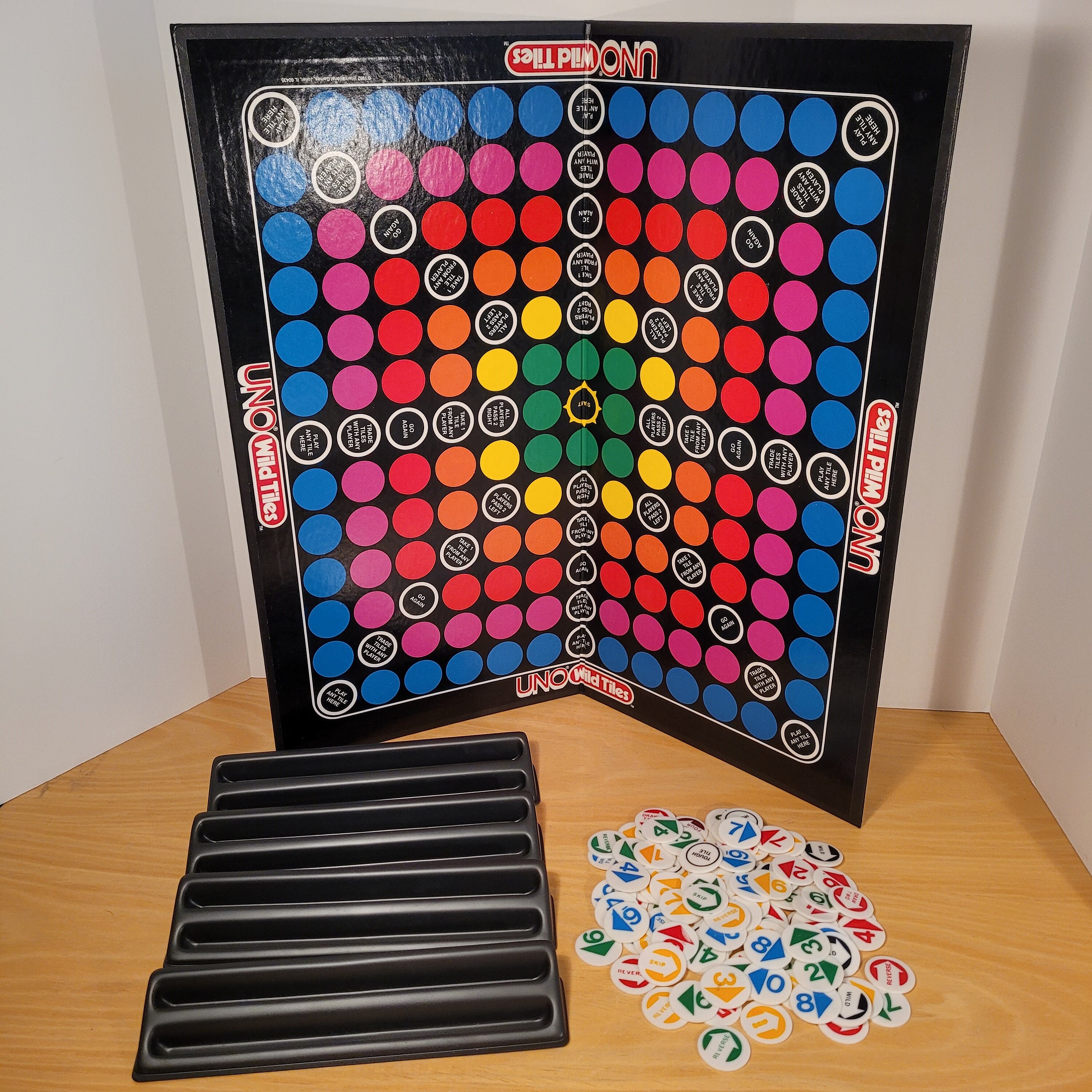 Vintage 1982 Uno Wild Tiles Board Game Strategy IGI Etsy