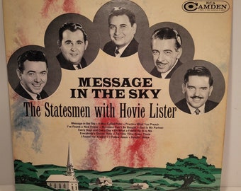 The Statesmen With Hovie Lister Message In The Sky Vinyl LP Record Album 1963