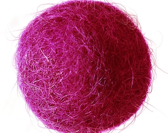 FELT BALL #18. fuchsia; sizes: 1cm, 1,5cm; 2cm, 3cm, 3,5cm, 4cm, 5cm ....