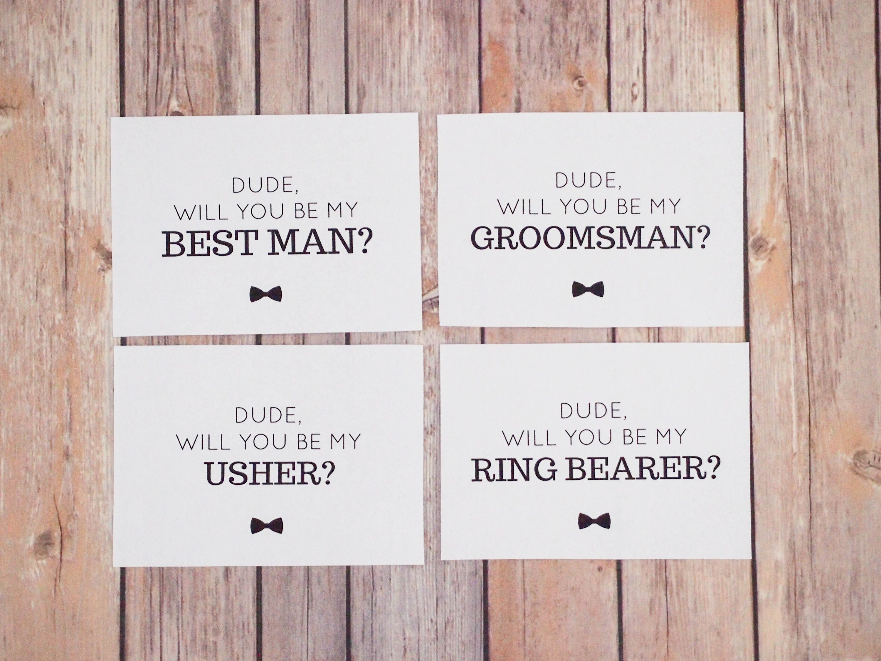 Groomsman Proposal Cards Set INSTANT DOWNLOAD Printable DIY | Etsy