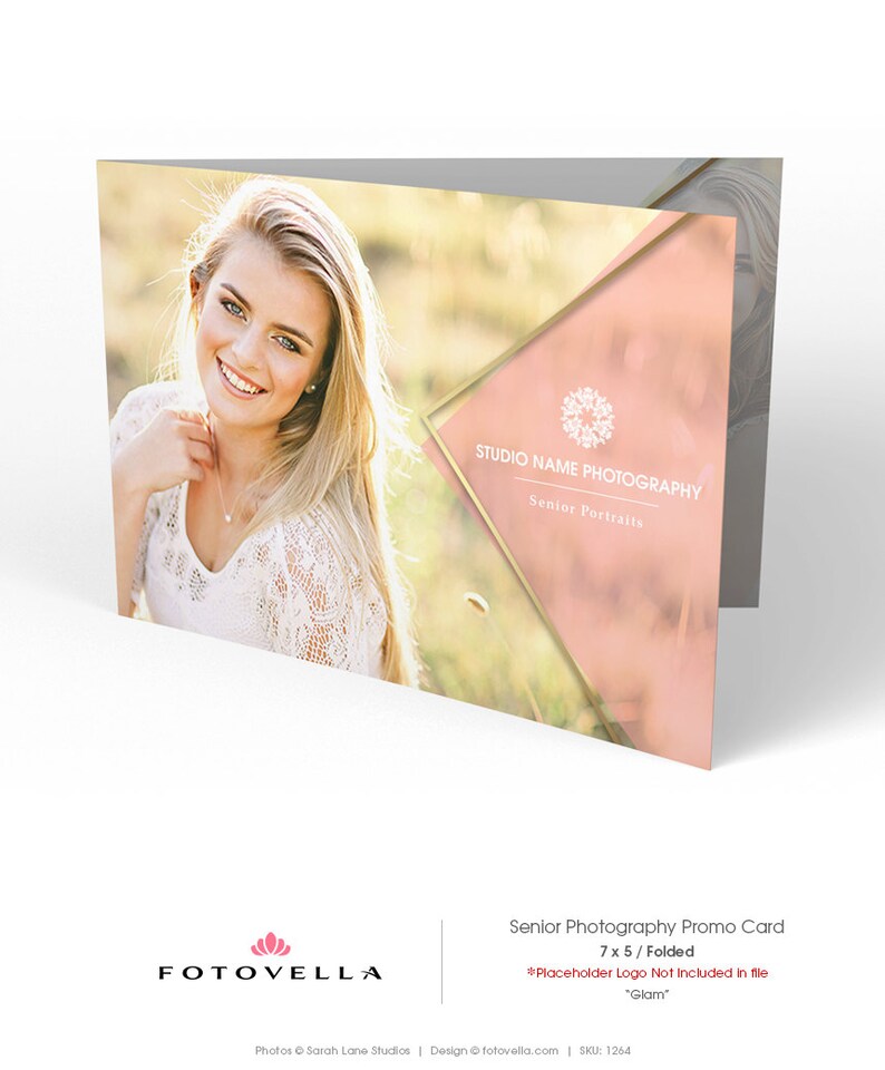Senior Photography Marketing Card Wide Format Folded 5x7 Etsy