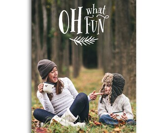 Year In Review Holiday Card Template for Photographers - 5x7 Card - OH WHAT FUN - 1487