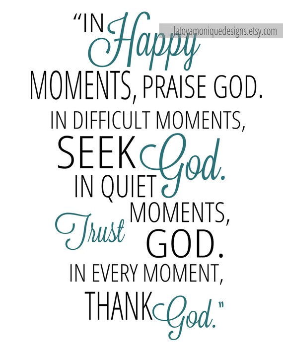 Inspirational Quote Christian Wall ArtScripture Art | Etsy