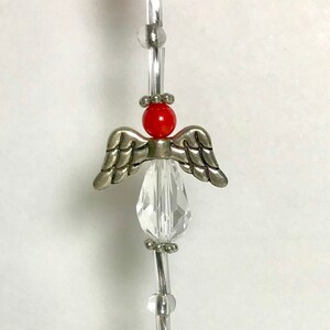 Red Ruby Angel Crystal Sun Catcher