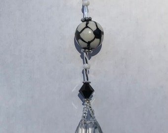 Soccer/football Crystal Sun Catcher