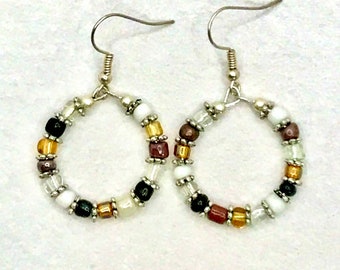 Earthtone Beaded Earrings