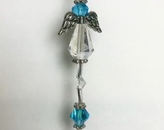 Turquoise Angel December Birthstone Crystal Sun Catcher