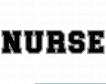 Floral Nurse Varsity PNG : conception de t-shirt médical (téléchargement numérique)