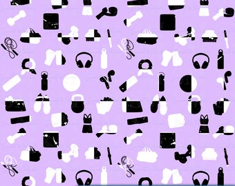 Fitness Digital Paper PNG | Seamless Workout Pattern | Black and White Checkerboard Scrapbook Paper Download