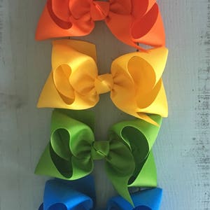 Large hair bow m2m Matilda Jane large hair bows large hair bow CHOOSE THE COLOR 6 Boutique hair bow Southern Hair Bows 2.25”Grosgrain ribbon