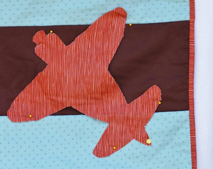 Airplane Nursery Bedding Homemade Blanket Boy Crib Quilt Etsy