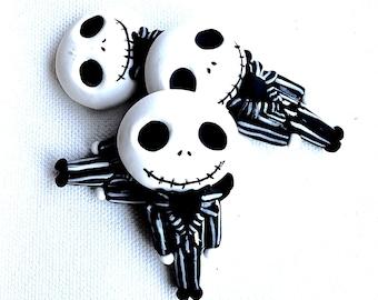 Centro de arcilla de Jack Skellington, arcilla de Halloween,