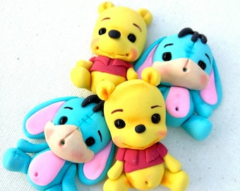 Clay Bear or Donkey Applique: Party Decoration Center (2 inch)