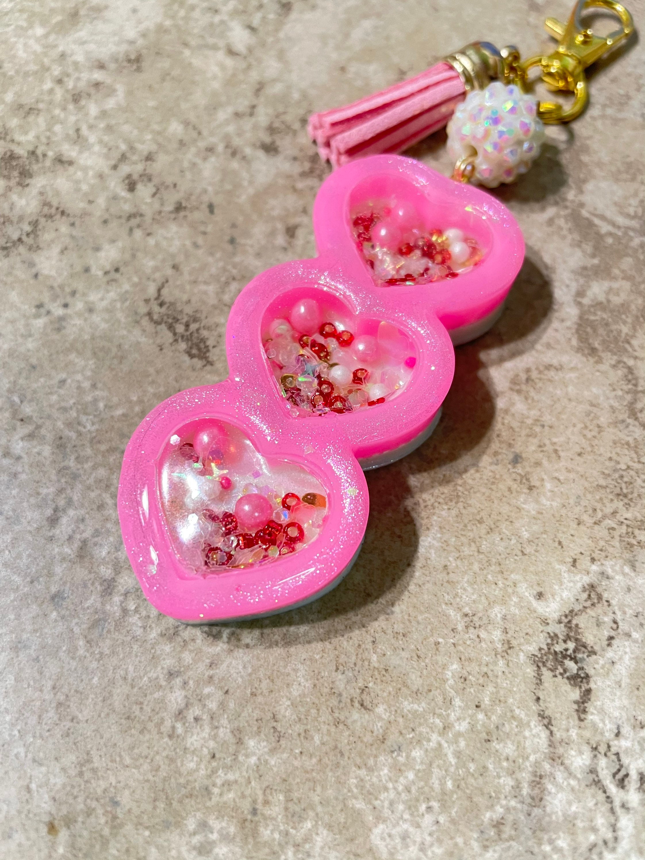 Heart shaker charm heart stack shaker valentine gift Etsy