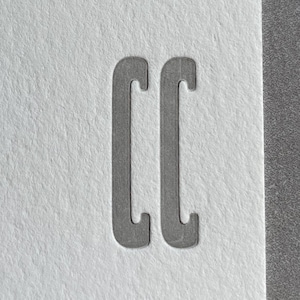 Cartes de papeterie typographiques personnalisées, Cartes de correspondance minimalistes personnalisées, Ensemble de papeterie en relief personnalisée, Papeterie typographique avec enveloppe