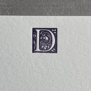 Hochzeitsbriefpapier Benutzerdefinierte Letterpress Briefpapier Karte, Letterpress Briefpapier Set Personalisiertes Notecard Geschenk, Benutzerdefinierte Initial Letter Lettering
