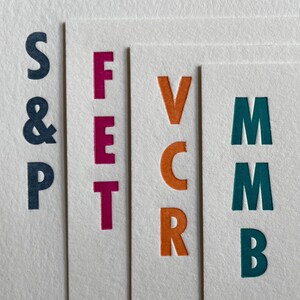 Ensemble de papeterie en relief personnalisée, Papeterie typographique avec enveloppe, Cartes typographiques vierges, Cartes typographiques personnalisées