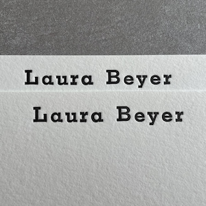 Individuell geprägtes Briefpapier-Set, Letterpress Briefpapier mit Umschlag, Letterpress Blanko-Karten, personalisierte Letterpress Briefpapier-Karten