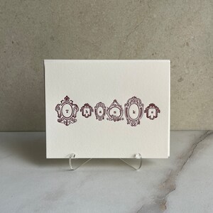 Letterpress Karten mit Umschlag, minimalistische Letterpress Karten, bedruckte Baumwollpapierkarten, Letterpress Briefpapier Set, Letterpress Notizkarte