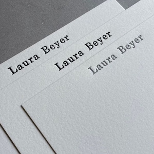 Individuell geprägtes Briefpapier-Set, Letterpress Briefpapier mit Umschlag, Letterpress Blanko-Karten, personalisierte Letterpress Briefpapier-Karten