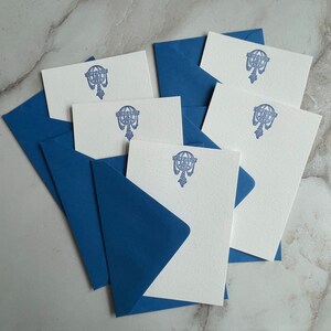 Ensemble de papeterie typographique, Cartes typographiques, Cartes typographiques avec enveloppe, Cartes typographiques minimalistes, Cartes typographiques imprimées en papier coton
