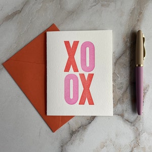 Cartes imprimées en papier coton, Ensemble de papeterie typographique, Cartes typographiques minimalistes, Cartes typographiques avec enveloppe, Cartes typographiques minimalistes